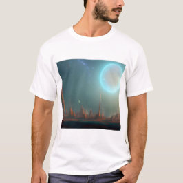 Melkweg, universum, sterren, T-shirt buitenruimte