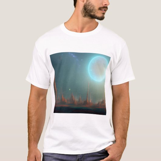 Melkweg, universum, sterren, T-shirt buitenruimte (Voorkant)