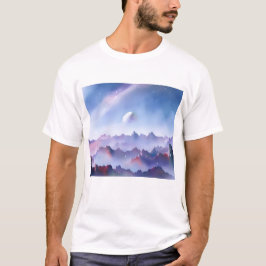 Melkweg, universum, sterren, T-shirt buitenruimte