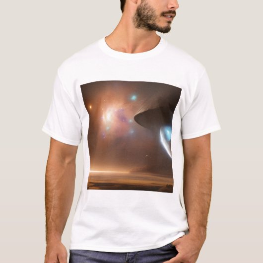 Melkweg, universum, sterren, T-shirt buitenruimte (Voorkant)