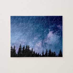 Melkweg van de Twinkelstars in Colorful Night Sky Legpuzzel