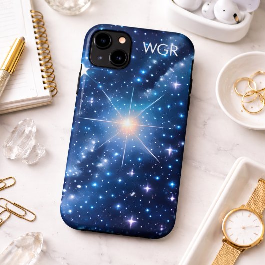 Melkweg van sterren in ruimte monogram Case-Mate iPhone case
