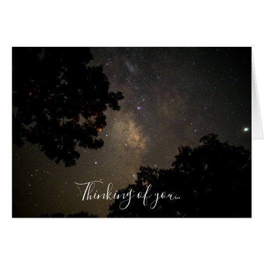 Melkwegbomen denken aan je Kaart (Voorkant Horizontaal)