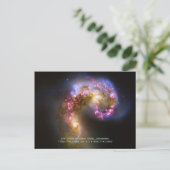 Melkwegen samenvoegen - de Antennae sterrenstelsel Briefkaart (Staand voorkant)