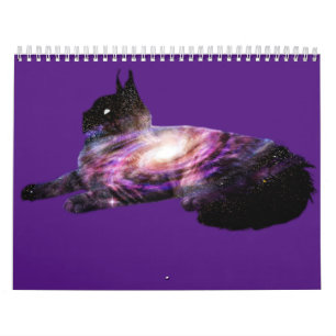Melkweggalaxy Space Cat Kalender