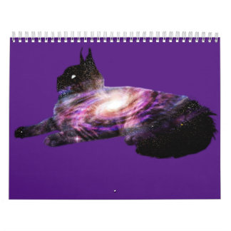 Melkweggalaxy Space Cat Kalender