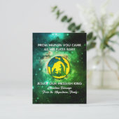 Melkwegkerst Nativiteit Feestdagenkaart (Staand voorkant)