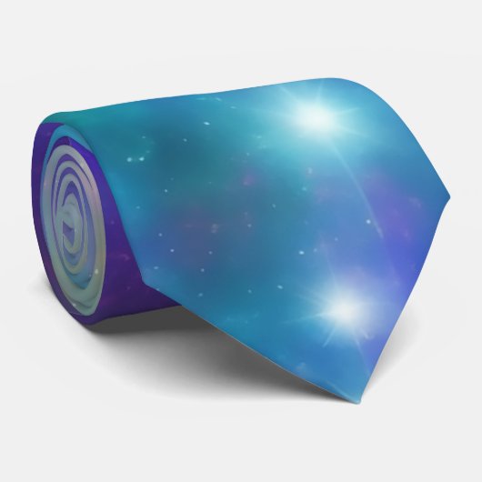 Melkwegkleurige Galaxy Art-Stropdas Stropdas (Opgerold)