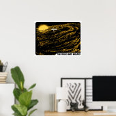 Melkwegmelkwegstelsel "Je bent hier" Poster (Thuiskantoor)