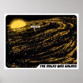 Melkwegmelkwegstelsel "Je bent hier" Poster (Voorkant)