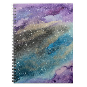 Melkwegprint Outer Space Aquarel Notitieboek