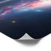 Melkwegreflectie onder maanverlichte kosmische hem poster (Hoek)