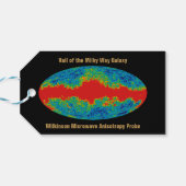 Melkwegstelsel Sluier over WMAP heelal Cadeaulabel (Achterkant Horizontaal)