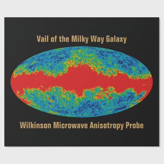 Melkwegstelsel Sluier over WMAP heelal Cadeaupapier (Vlak)