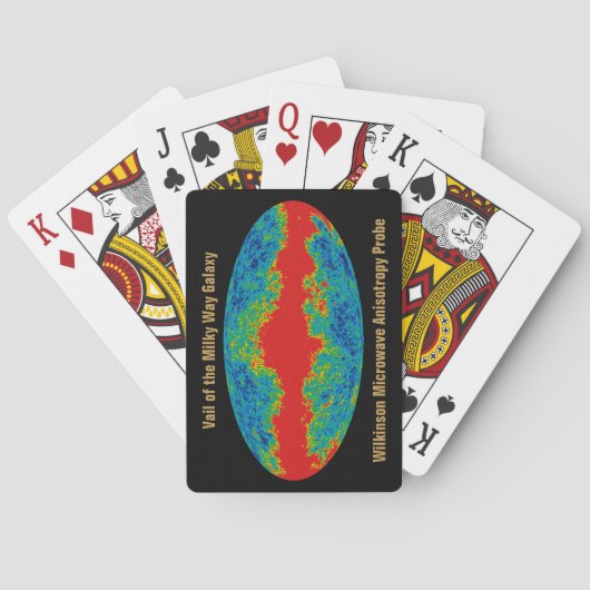 Melkwegstelsel Sluier over WMAP heelal Pokerkaarten (Achterkant)