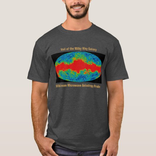 Melkwegstelsel Sluier over WMAP heelal T-shirt (Voorkant)