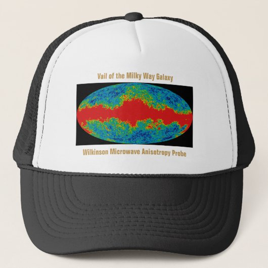 Melkwegstelsel Sluier over WMAP heelal Trucker Pet (Voorkant)