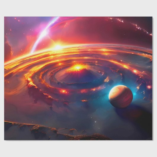 Melkwegstelsel Universum Cadeaupapier (Vlak)