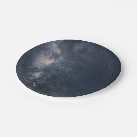 Melkwegsterrenstelsel, mooie Night Sky Papieren Bordje (Gekanteld)