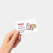 Melkwiel voor allergie - Noodinformatie aanpassen Badge (Handheld)