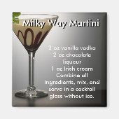 MELKY WAY MARTINI RECEPT MAGNEET (Voorkant)