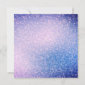 Melkzuiger-Paars-sparkle PARTIJINVITATIE Kaart (Achterkant)