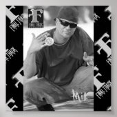 Melkzwart/wit poster (Voorkant)