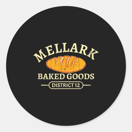 Mellark Baked Good Funny Baking Quote Bakery Bread Ronde Sticker (Voorkant)
