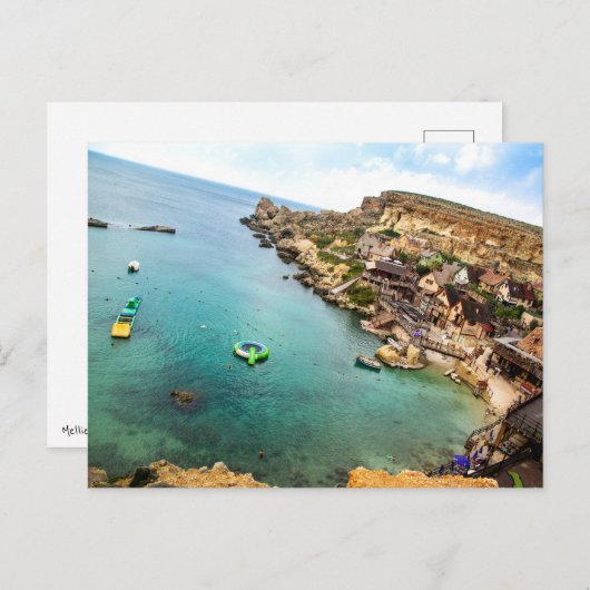 Mellieha, Malta Briefkaart (Voorkant / Achterkant)
