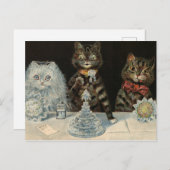 Mellin's Food Biscuits van Louis Wain Briefkaart (Voorkant / Achterkant)