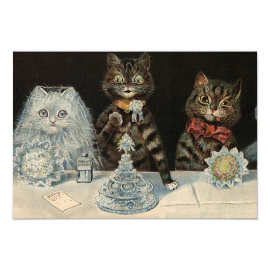 Mellin's Food Biscuits van Louis Wain Foto Afdruk (Voorkant)