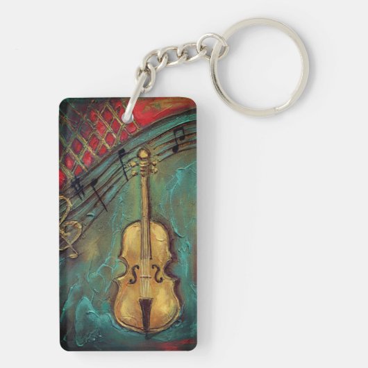 Mello Cello , dubbelzijdige Sleutelhanger (achterkant)