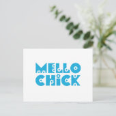 Mello Chick Briefkaart (Staand voorkant)