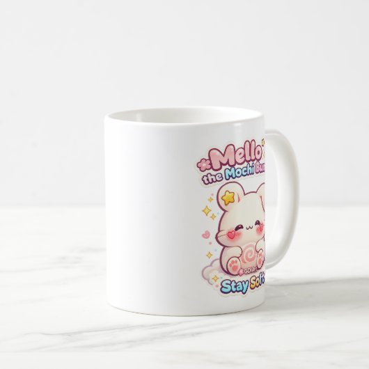 Mello het Mochi Konijn Koffiemok (Voorkant rechts)