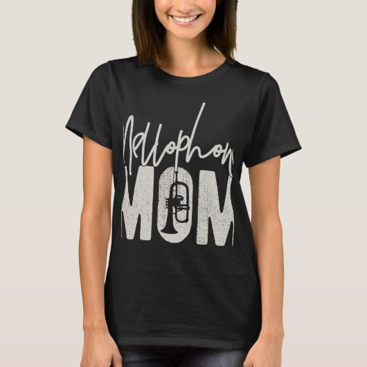 Mellofon Moeder - Grappig Marching Band Moeder Cad T-shirt (Voorkant)