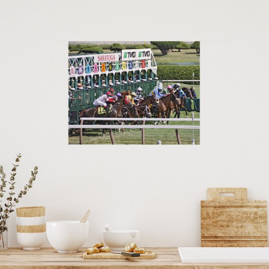 Mellon Turf - Saratoga Race Course Poster (Keuken)