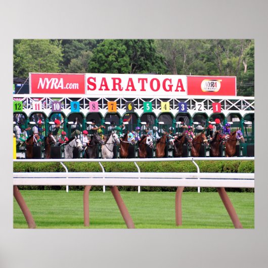 Mellon Turf - Saratoga Race Course Poster (Voorkant)