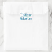 Mellophone Creation Vierkante Sticker (Tas)