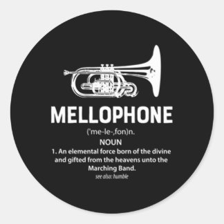 Mellophone Eletal Force Geboren Divine Marching Ba Ronde Sticker
