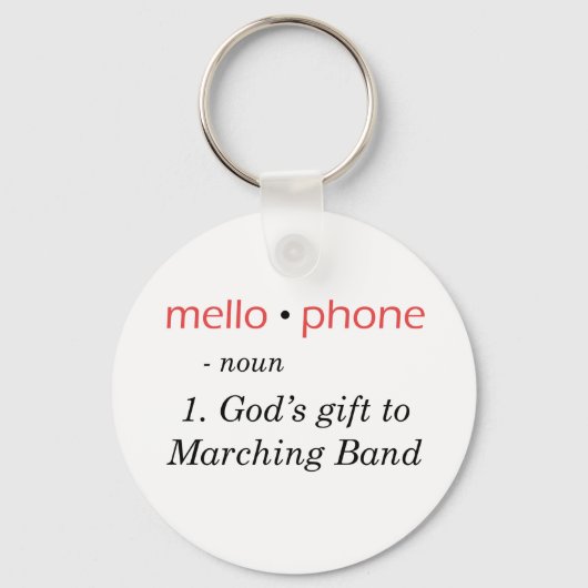 Mellophone - Gods cadeau aan band Sleutelhanger (Voorkant)