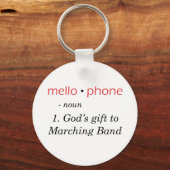Mellophone - Gods cadeau aan band Sleutelhanger (Voorkant)