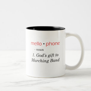 Mellophone - Gods cadeau aan band Tweekleurige Koffiemok