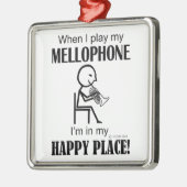 Mellophone Happy Place Metalen Ornament (Links)