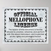 Mellophone Licentie Poster (Voorkant)