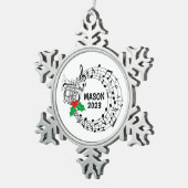 Mellophone Marching Band Kerst Ornament (Rechts)