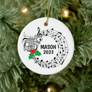 Mellophone Marching Band Kerst Ornament