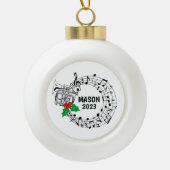 Mellophone Marching Band Kerst Ornament (Voorkant)
