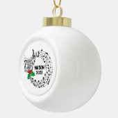 Mellophone Marching Band Kerst Ornament (Rechts)