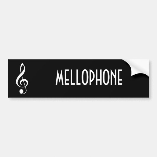 Mellophone Music Bumpersticker Gift (Voorkant)