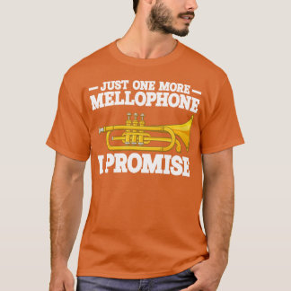 Mellophone speler muziek marcheren muziek cadeau i t-shirt
